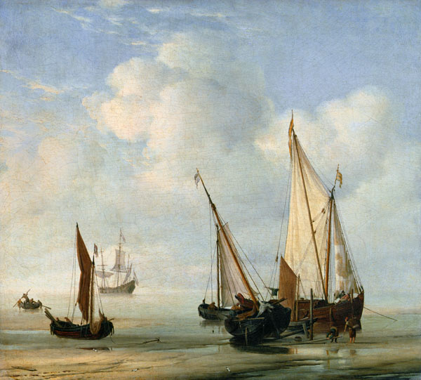 Calm Sea. c.1650 a Willem van de Velde il Giovane