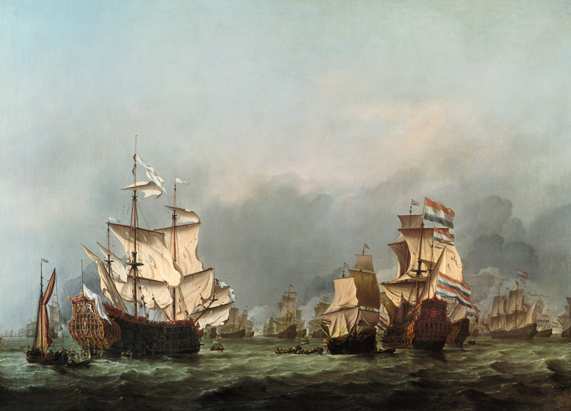 The Surrender of the Royal Prince, 3rd June a Willem van de Velde il Giovane