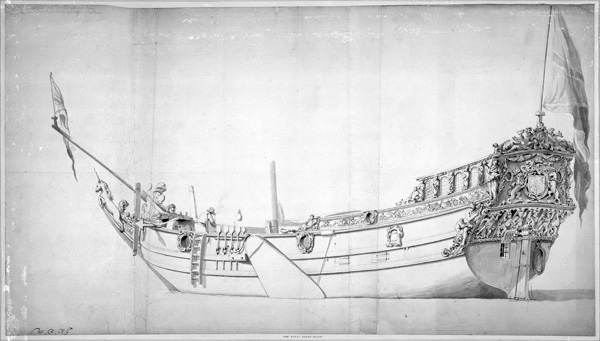 The Royal Yacht ''Mary'' a Willem van de Velde il Giovane