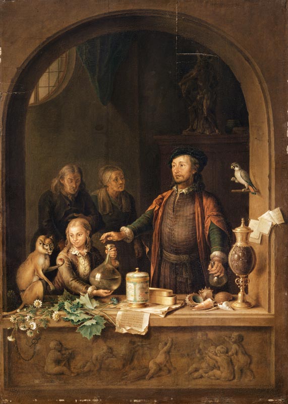 The pharmacist a Willem van Mieris