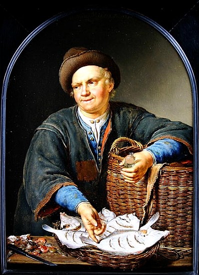 The Fish Seller a Willem van Mieris