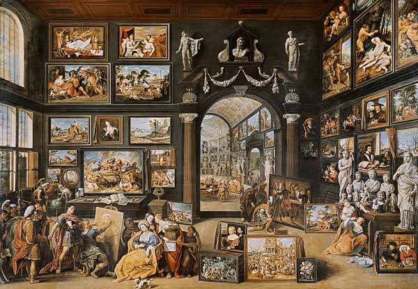 The Studio of Apelles a Willem van II Haecht