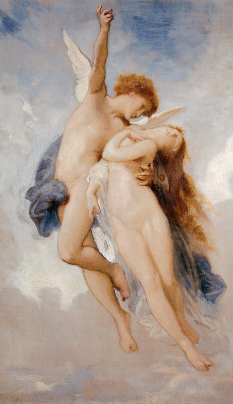 Cupid and Psyche a William Adolphe Bouguereau