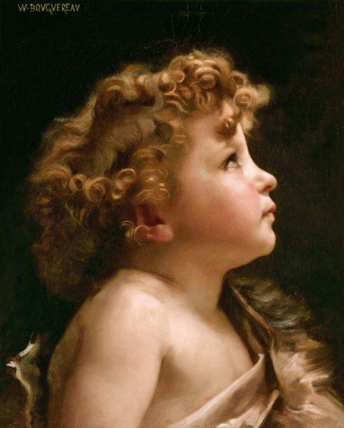 Young John the Baptist. a William Adolphe Bouguereau