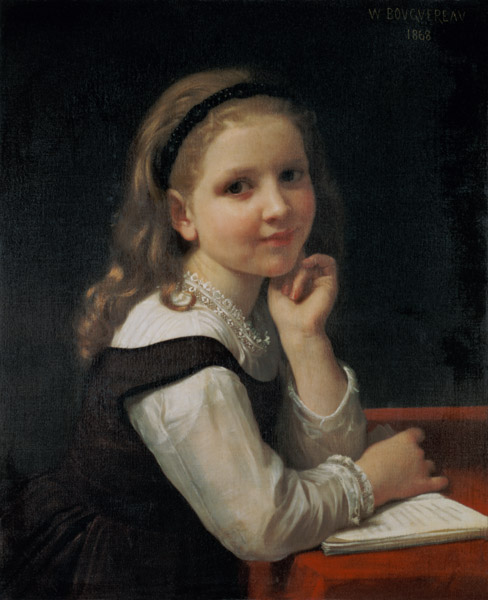 Jeune Ecoliere a William Adolphe Bouguereau