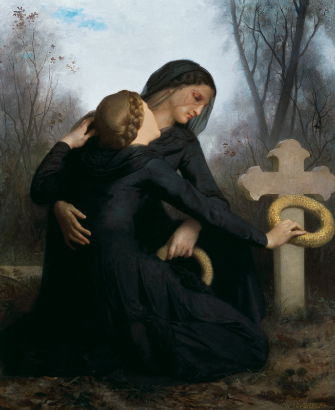 Le Jour des Morts (All Saints Day) a William Adolphe Bouguereau