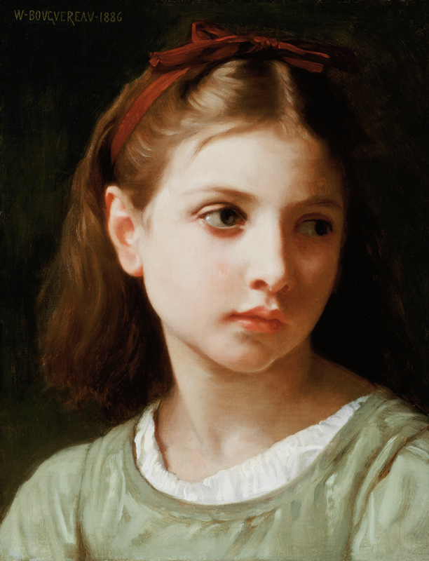 Ritratto di una giovane ragazza - Busto a William Adolphe Bouguereau