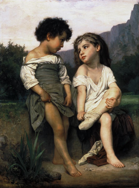 Les Jeunes Baigeneuses a William Adolphe Bouguereau