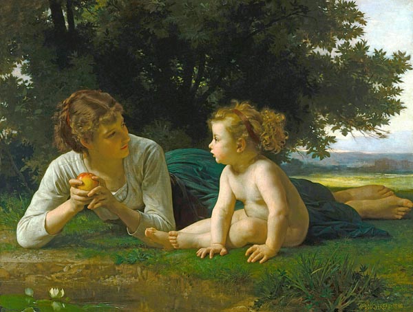 Temptation a William Adolphe Bouguereau