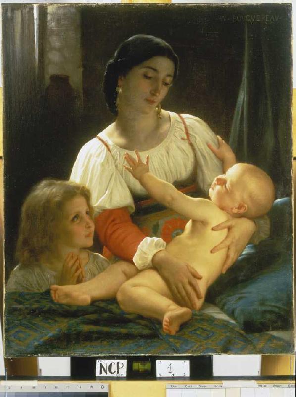 After waking up a William Adolphe Bouguereau