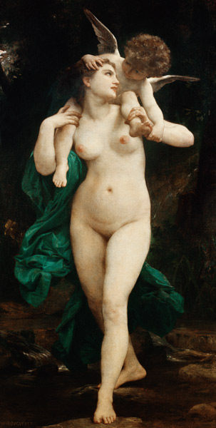 Venus und Amor. a William Adolphe Bouguereau