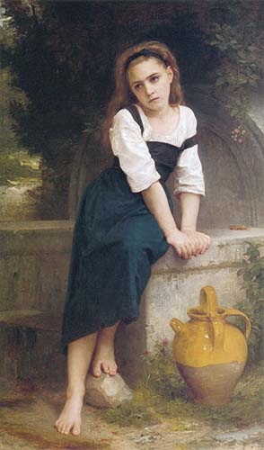 Waisenmädchen am Brunnen a William Adolphe Bouguereau