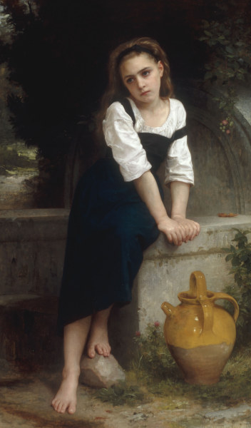 Orphan by a Spring a William Adolphe Bouguereau