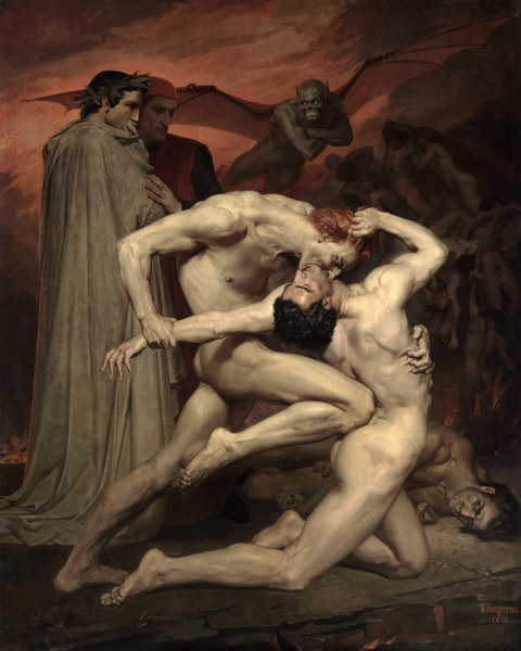 Dante e Virgilio all'inferno a William Adolphe Bouguereau
