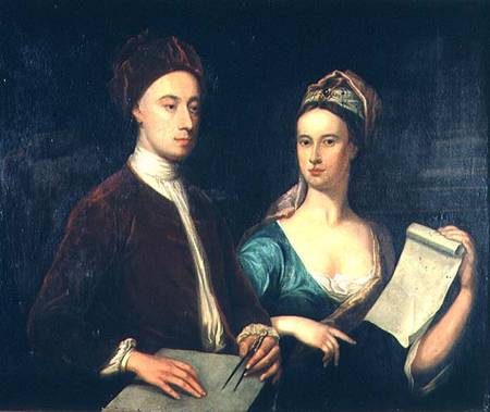  Portrait of Richard Boyle, 3rd Earl of Burlington (1695-1753) and his wife Lady Dorothy Savile (169 a William Aikman