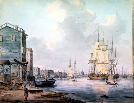 The Thames at Rotherhithe, 1790s a William Anderson