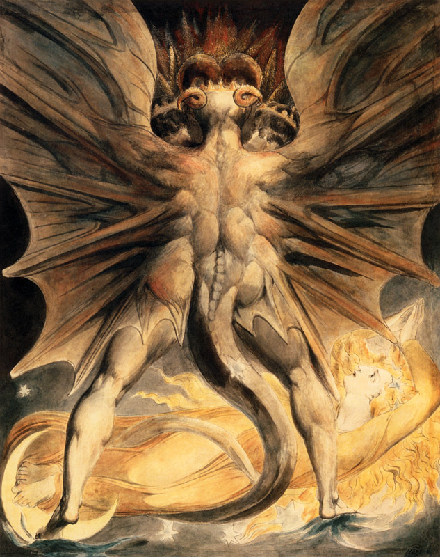 The Great Rad Dragon and the Woman Clothed with the Sun a William Blake