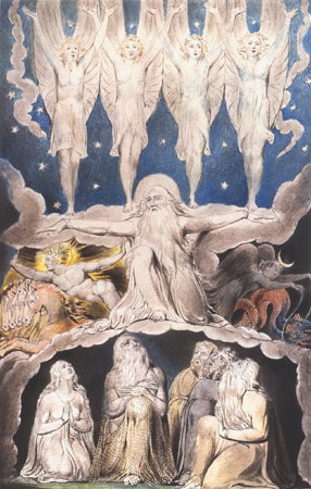 The book Hiob: When the morning stars sang a William Blake