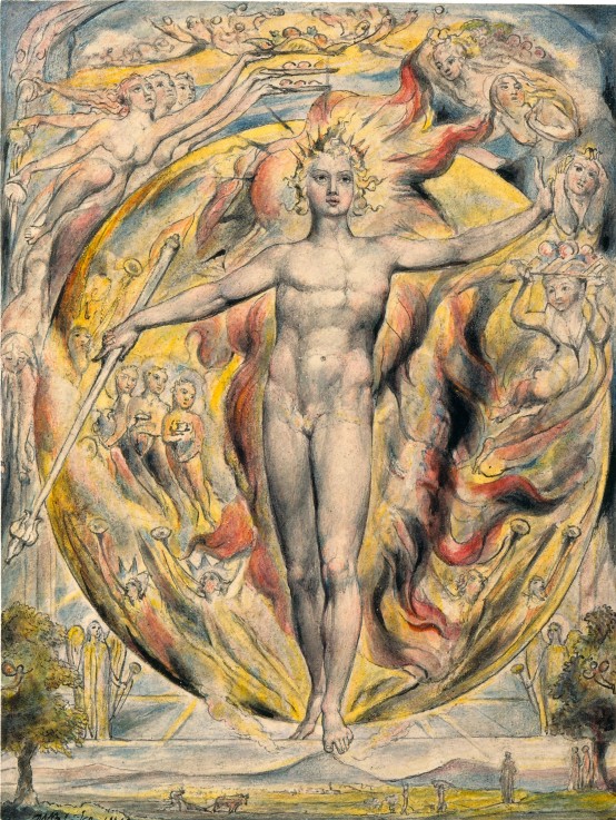 The Sun at His Eastern Gate (from John Milton's L'Allegro and Il Penseroso) a William Blake