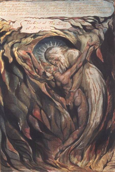 Jerusalem The Emanation of the Giant Albion: plate 99 "All Human Forms" (the reunion of Jerusalem, r a William Blake