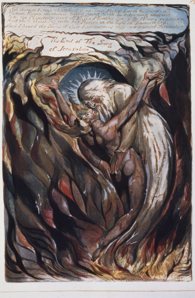 Illustration for Jerusalem a William Blake