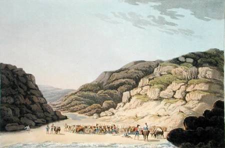 Creek of Maceira, from 'Sketches of the Country, Character, and Costume, in Portugal And Spain Made a William Bradford