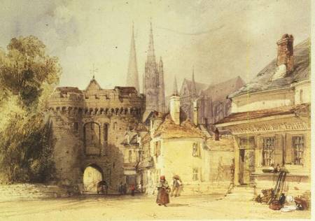 The Guillaume Gate, Chartres a William Callow