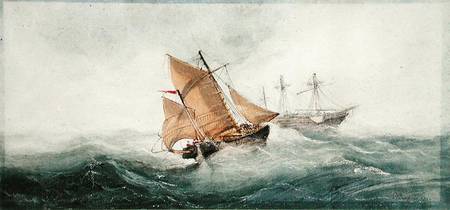 Approaching the Wreck a William Clarkson Stanfield