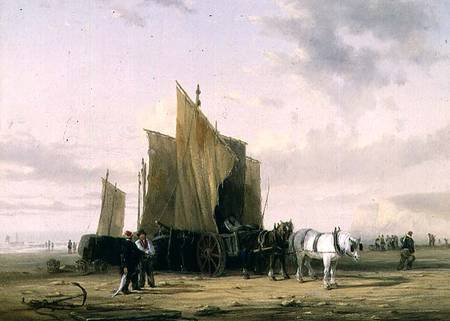 On The Coast at Yarmouth (one of a pair) a William Collins