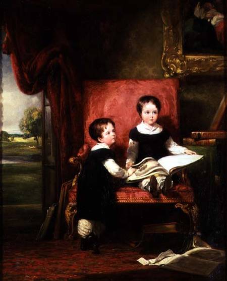 Lord Charles and Lord Thomas Pelham Clinton a William Collins