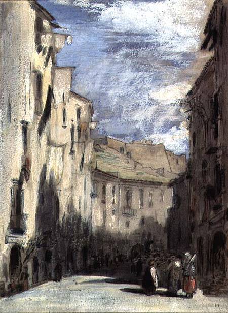 Street in Naples a William Collins