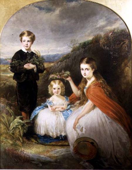 Portrait of the Middleton Children: Jessie Caroline (Colla) (b.1851) Alfred Harold (b.1857) and Alic a William Crawford