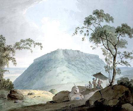 South East View of Hill Fort of Bijaigaih, Bihar a William Daniell