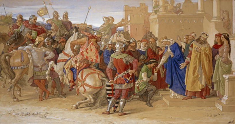 The Knights of the Round Table about to Depart in Quest of the Holy Grail a William Dyce