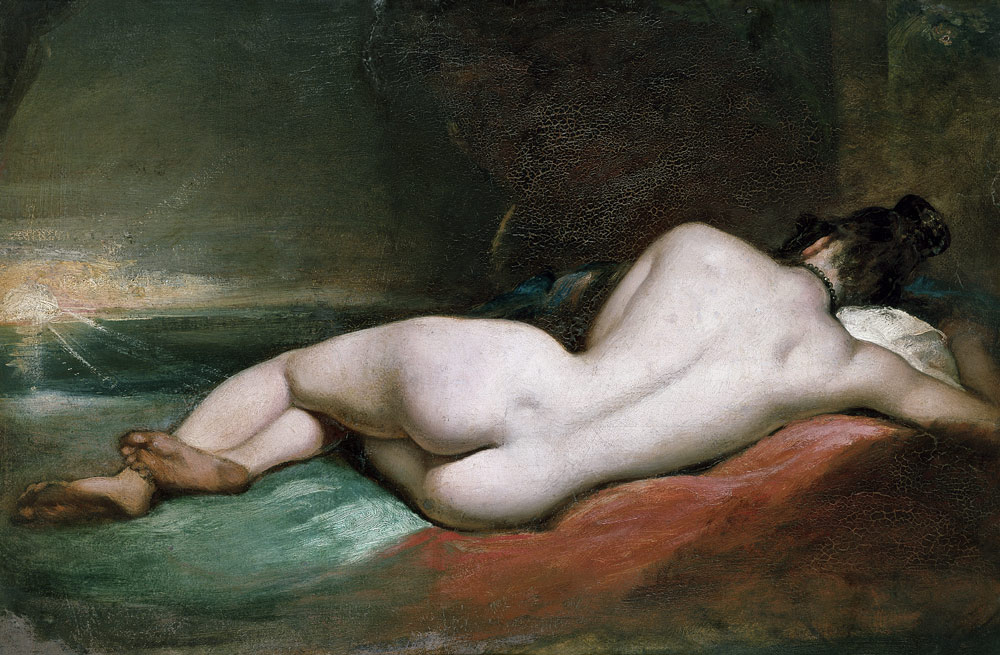 Nude Model Reclining a William Etty