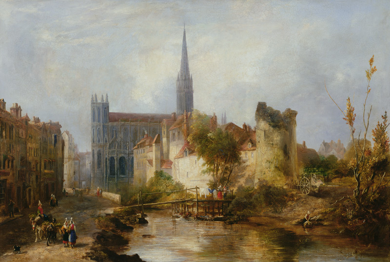 View of the Church of St. Peter, Caen a William Fowler