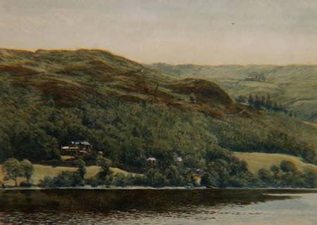 View of Brantwood, p.1881 (w/c, pencil and a William Gersham Collingwood