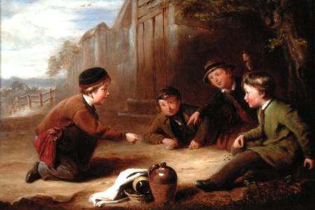Playing Marbles a William Gill