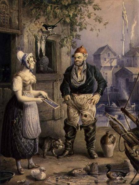 A Fisherman and a Maid a William Heath