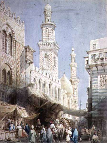 The Sharia El Gohargiyeh, Cairo a William Henry Bartlett