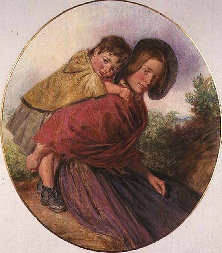 Mother and Child a William Henry Hunt
