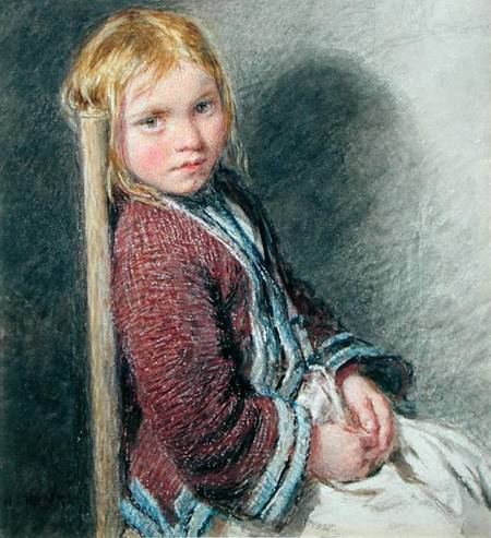 The Shy Sitter a William Henry Hunt