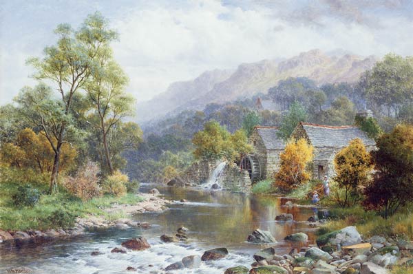 Approaching Autumn on the Arran, Dolgelly a William Henry Mander