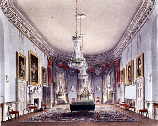 The Dining Room, Frogmore from Pyne''s ''Royal Residences'' a William Henry Pyne