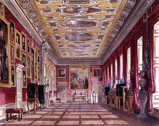 The King''s Gallery, Kensington Palace from Pyne''s ''Royal Residences'' a William Henry Pyne