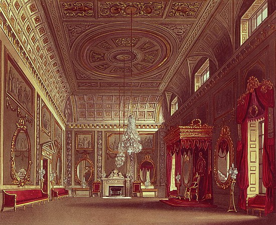 The Saloon, Buckingham Palace from Pyne''s ''Royal Residences'' a William Henry Pyne