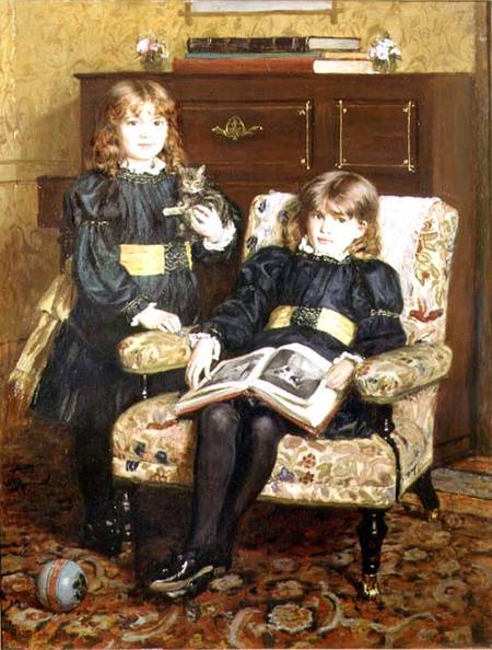 Portrait of May and Violet Craik a William Hippon Gadsby