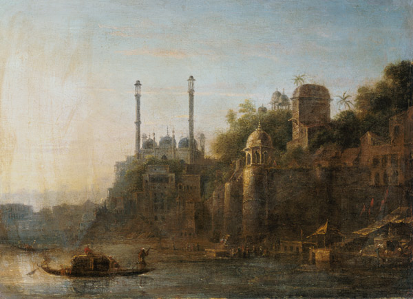 View of Benares. a William Hodges