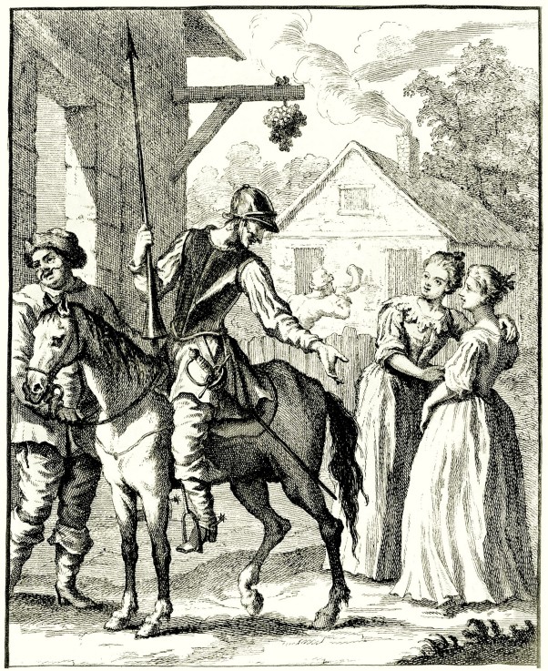 Illustration to the book "Don Quijote de la Mancha" by M. de Cervantes a William Hogarth