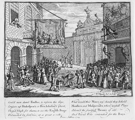 Masquerades and Operas, Burlington Gate a William Hogarth